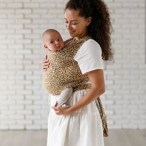 Solly Baby Tan Leopard Print Wrap Carrier